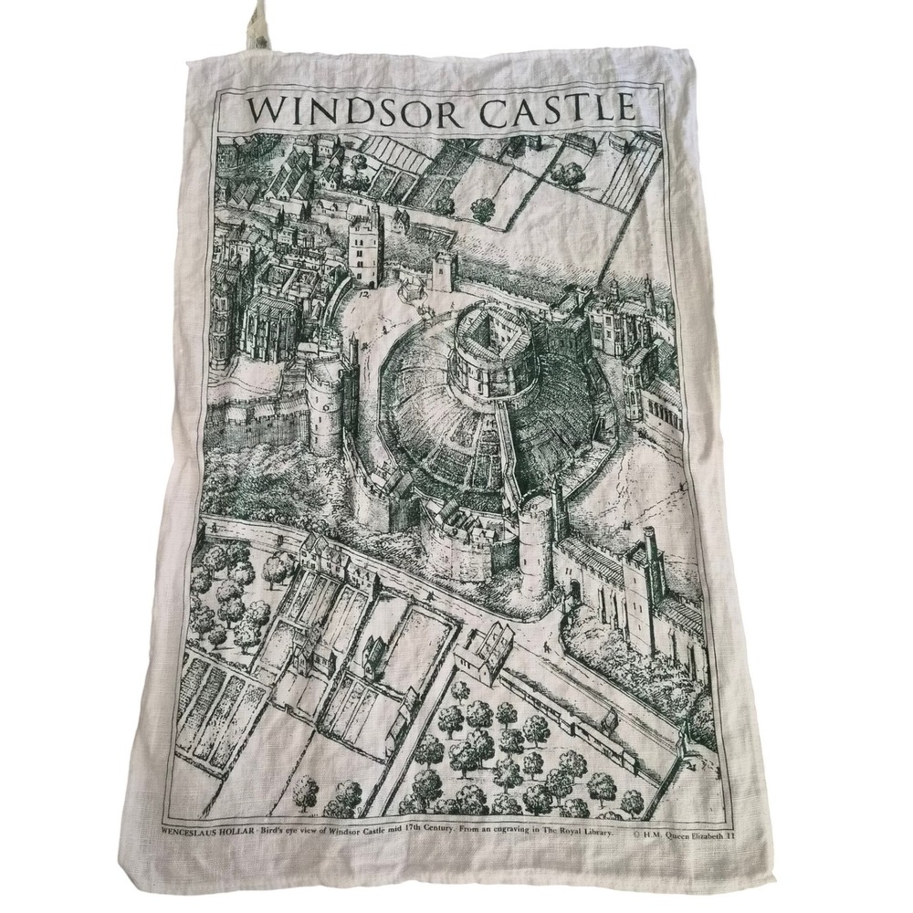 Ulster Weavers Windsor Castle Pure Irish Linen Tea Towel Wenceslaus Hollar